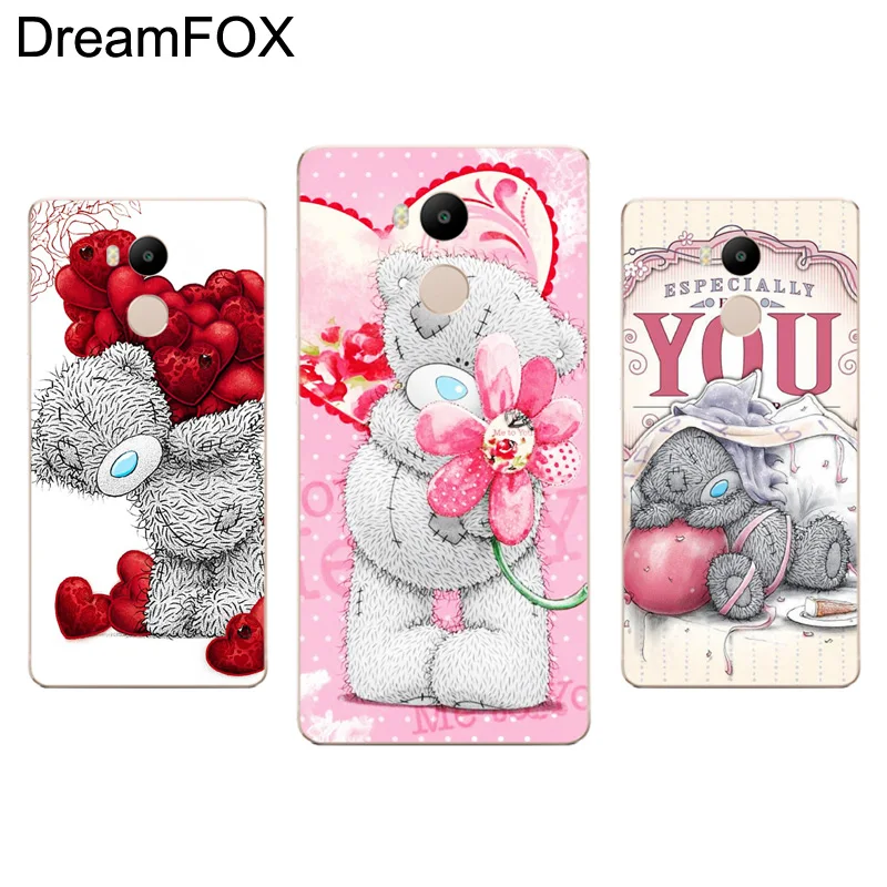 DREAMFOX M206 милый плюшевый мишка Мягкий силиконовый чехол из ТПУ для Xiaomi Redmi Note 3 4 4X5 5A 6