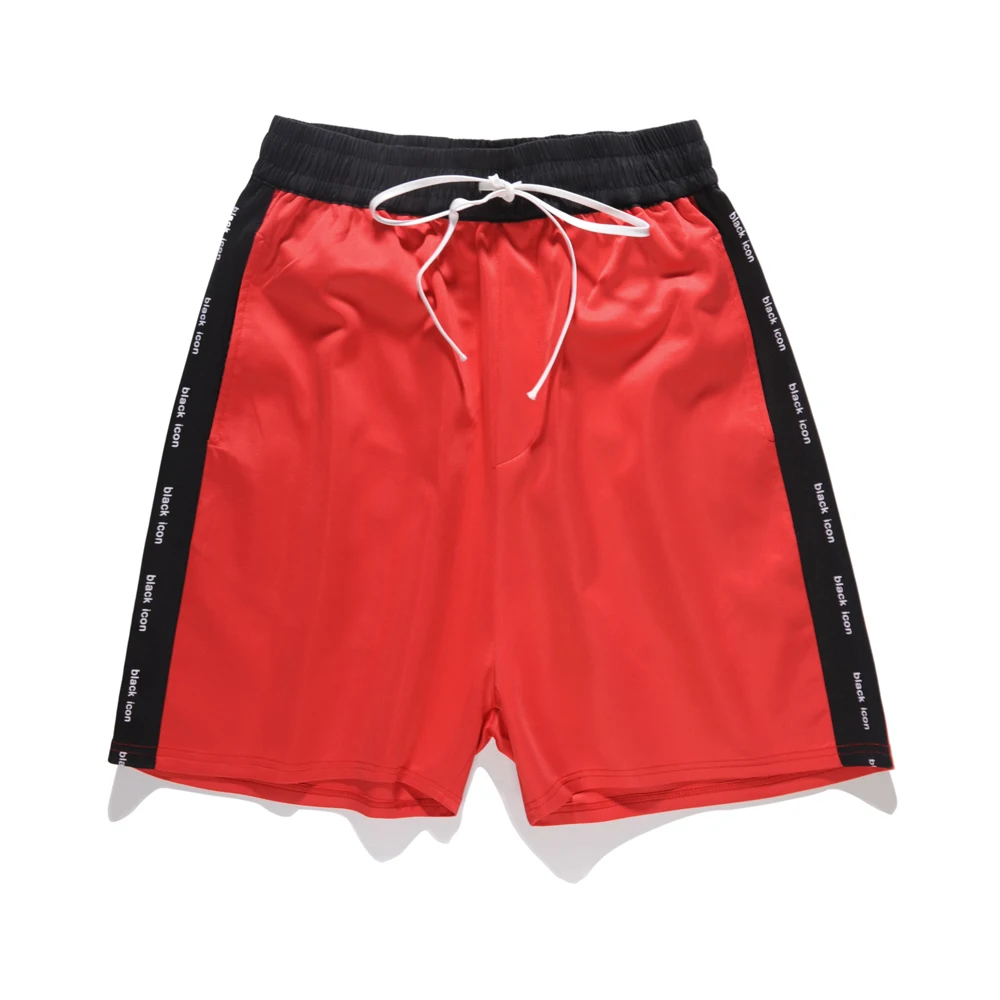 high quality 2018 fashion side stripe drawstring shorts men street real