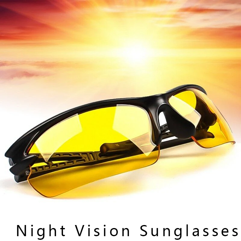 Мужские очки ночного видения, очки ночного видения, анти-Ночные очки с светящимися очками для вождения, Защитные солнцезащитные очки