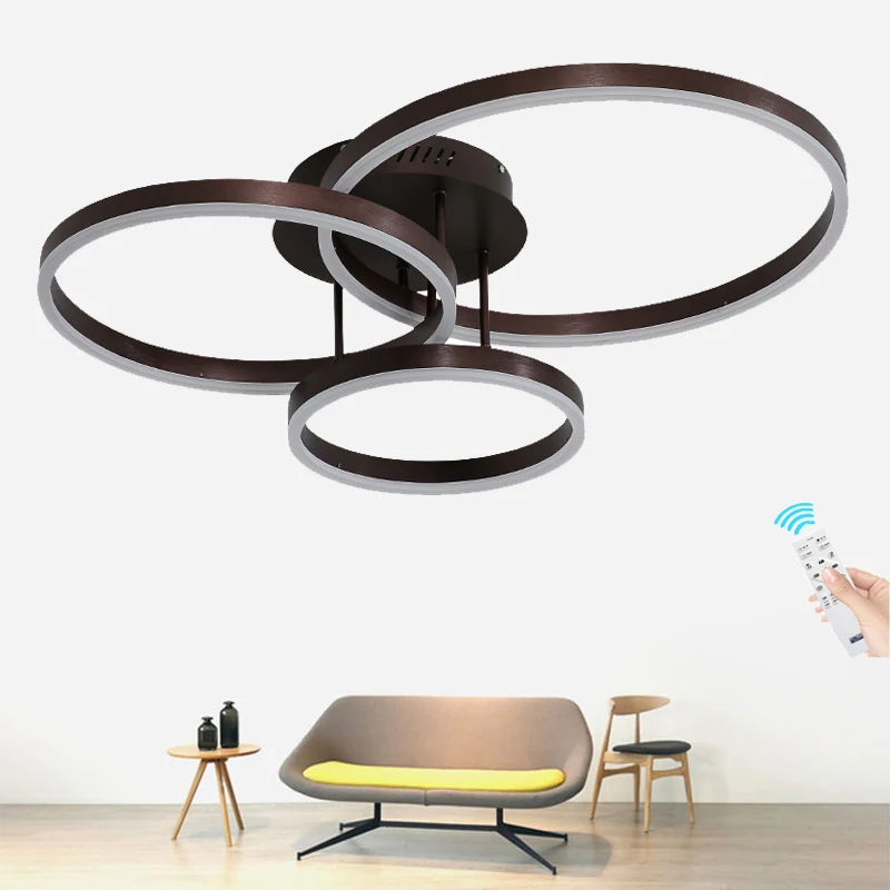 

New Arrival Creative rings modern led ceiling lamps for living room bed room led light lamparas de techo ceiling light fixtures