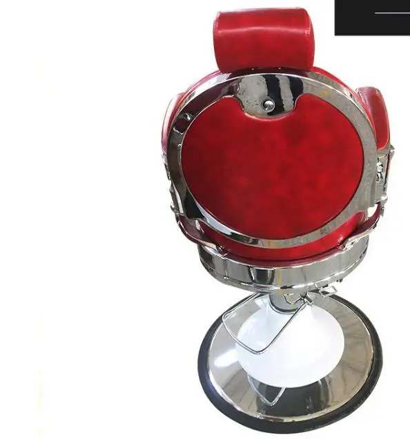 New European retro men's hairdressing chair barber shop lift can drop oil head salon hair chair