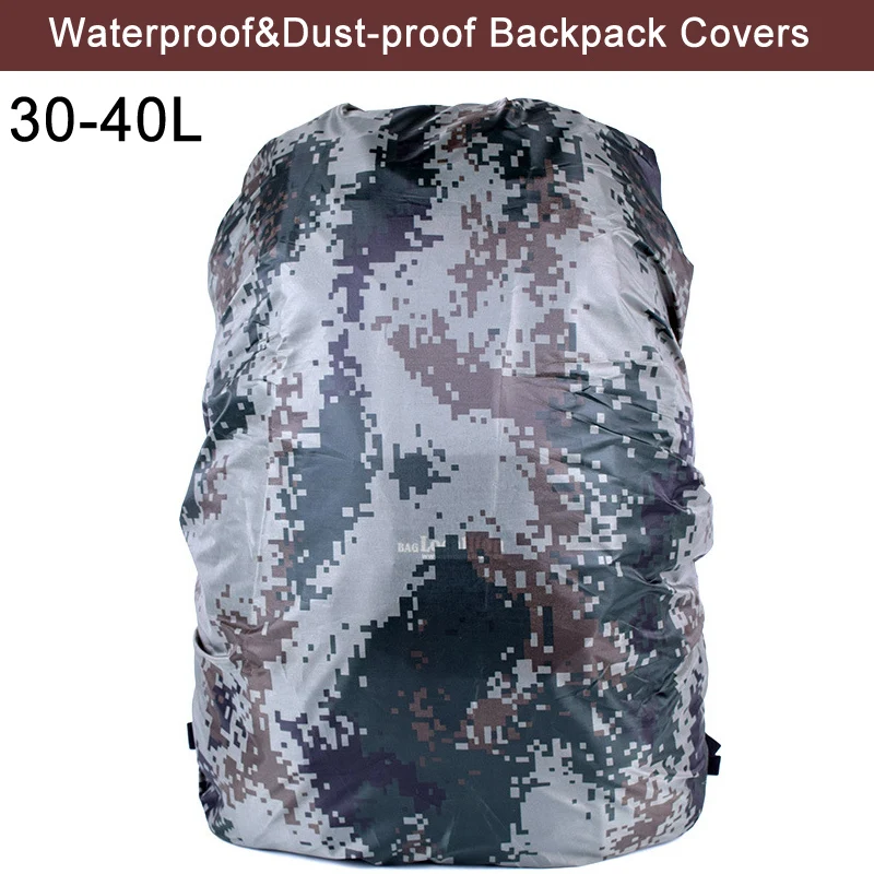 

Waterproof Rain Cover Anti-dust backpack cover for outdoor Climbing Hiking Backpacks Sports Bag Travel Trekk Rucksack 30-40L