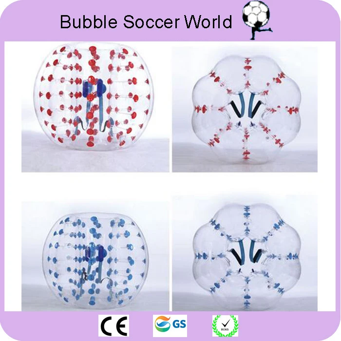 2018 Air Bubble Soccer Zorb Ball 0.8mm PVC 1.2M 1.5M 1.7m Air Bumper Ball Adult Inflatable Bubble Football Bumper Ball on Sale