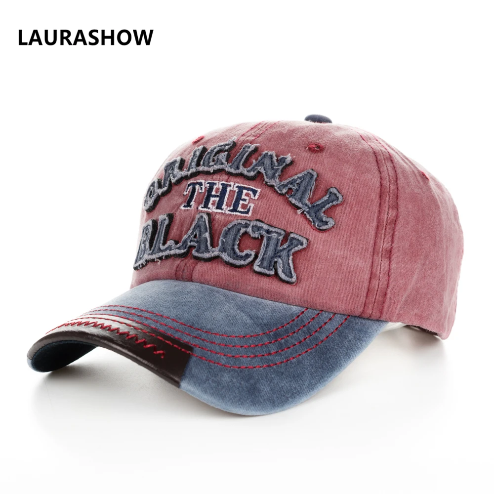 LAURASHOW 2018 New Cool Adult Cotton Baseball Cap Colorful Hats Black