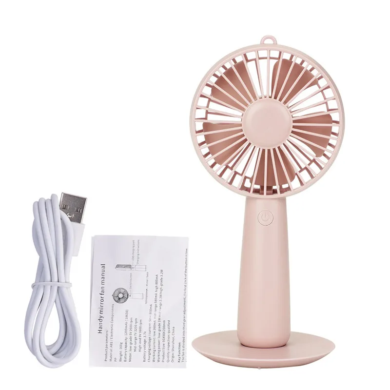 USB Ventilador de escritorio Oficina Mini Ventilador aire acondicionado refrigeración Ventilador recargable Ventilador para oficina al aire libre Mini refrigerador de aire