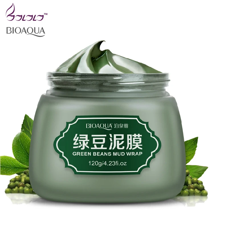 

facial Mung Bean Mud Face skin care Mask Deep Cleansing Purify Freckle Shrink Pores Whitening remove Acne Blackhead