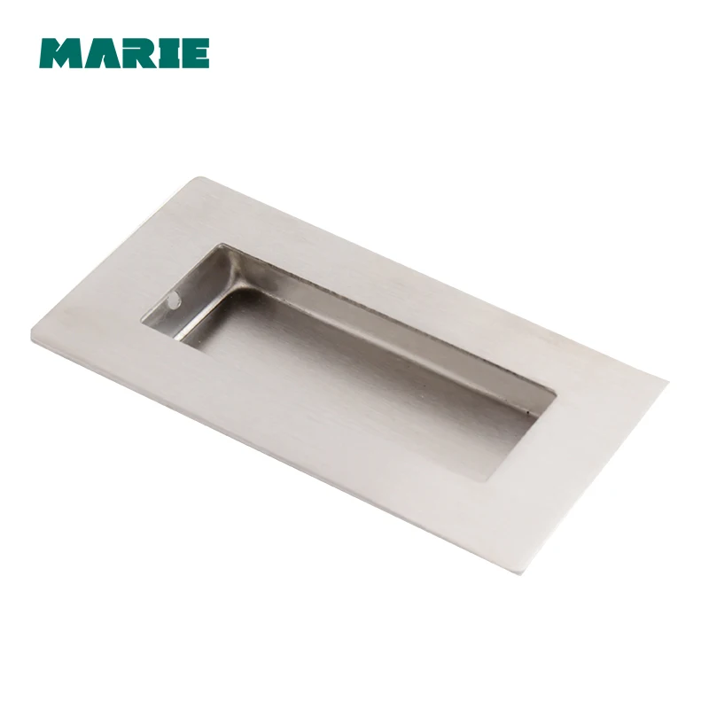 Stainless Steel 304 square handle invisible Recessed furniture Handle conceal drawer flush pull