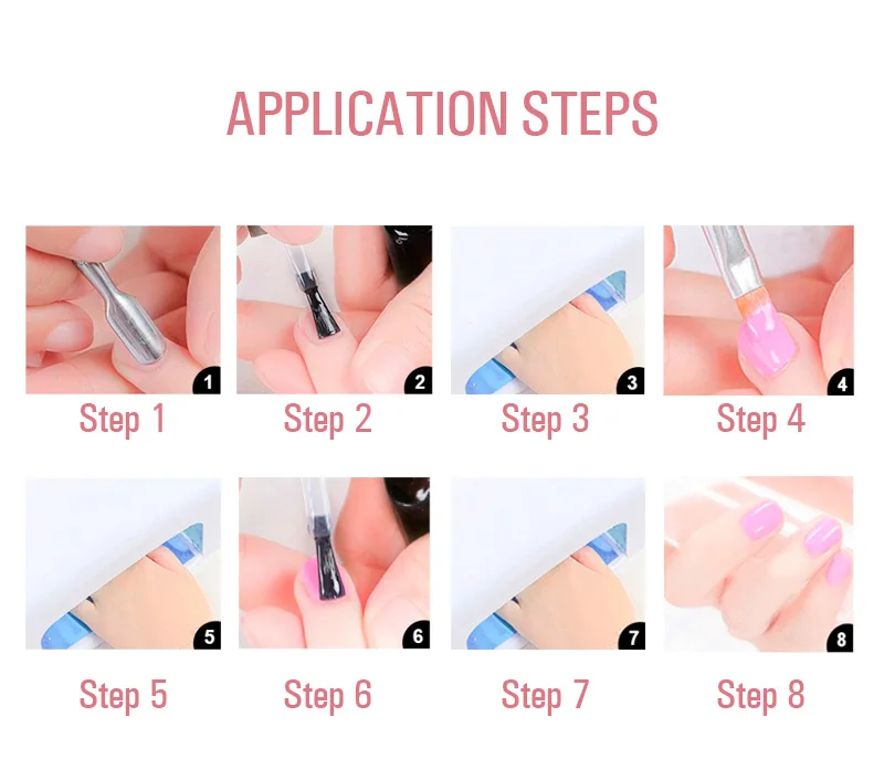 Coffee Brown Gel Nail Polish High Quality Long-lasting Soak Off UV LED Beauty Nail Art Tools 6 Colors 10ml05