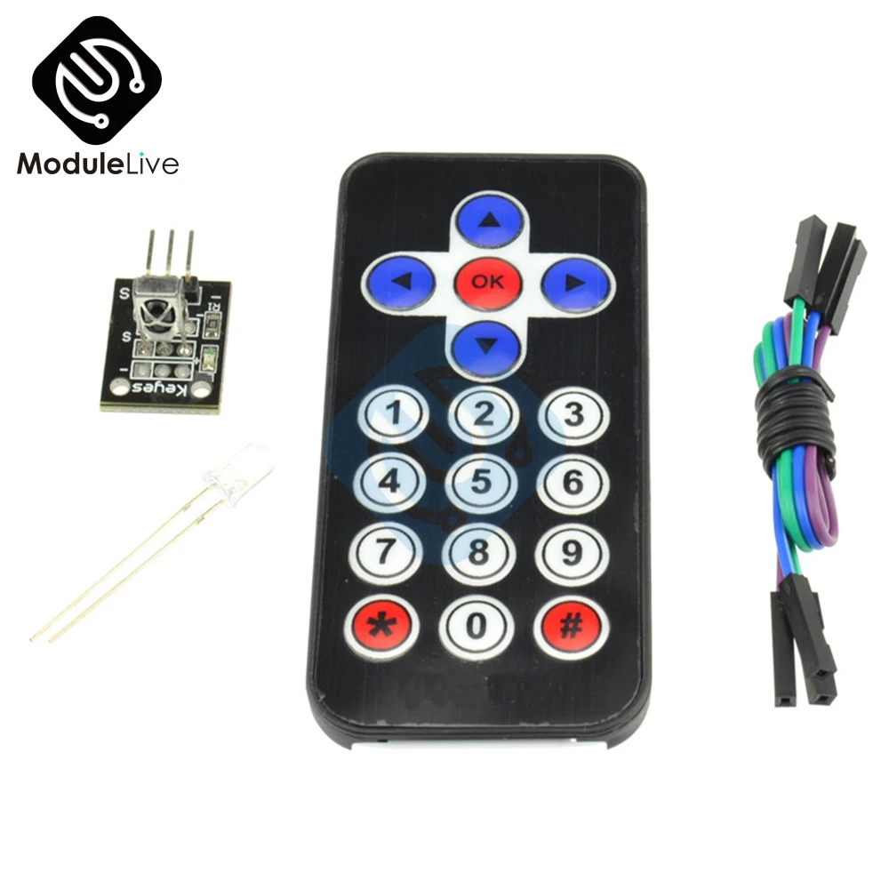 

HX1838 IR Infrared Remote Control Module Wireless Wifi Receiver Module DIY Kit For Arduino FOR Raspberry Pi