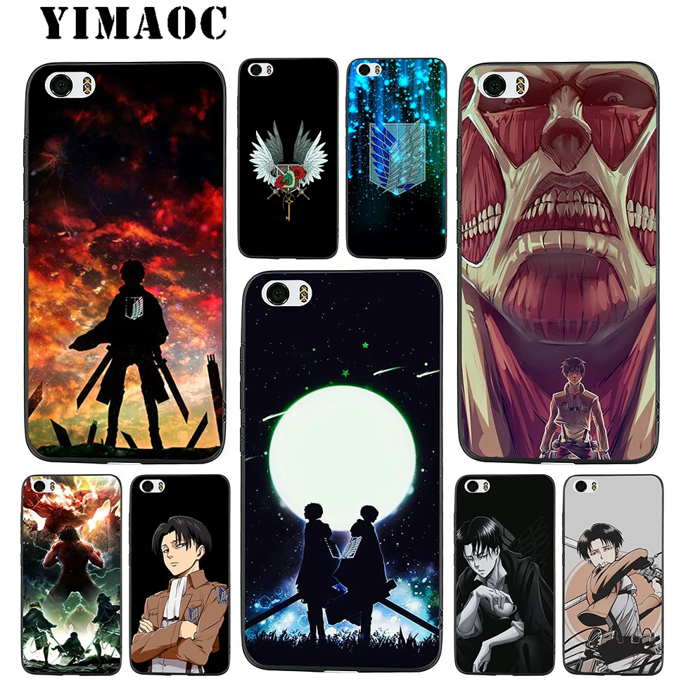 YIMAOC Attack on Titan 2 Soft Silicone Case for Xiaomi Redmi Note 9 Mi 8 Se 7 6 6A A1 A2 4X 4A 5A 5 MAX 3 MiA1 |