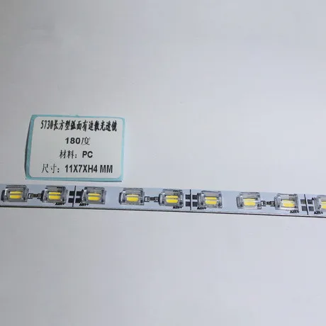 10 квадратная форма pcs 5730 SMD плоский объектив 11x7x4 мм градусы 180|smd lens|lens smd5730 lens |
