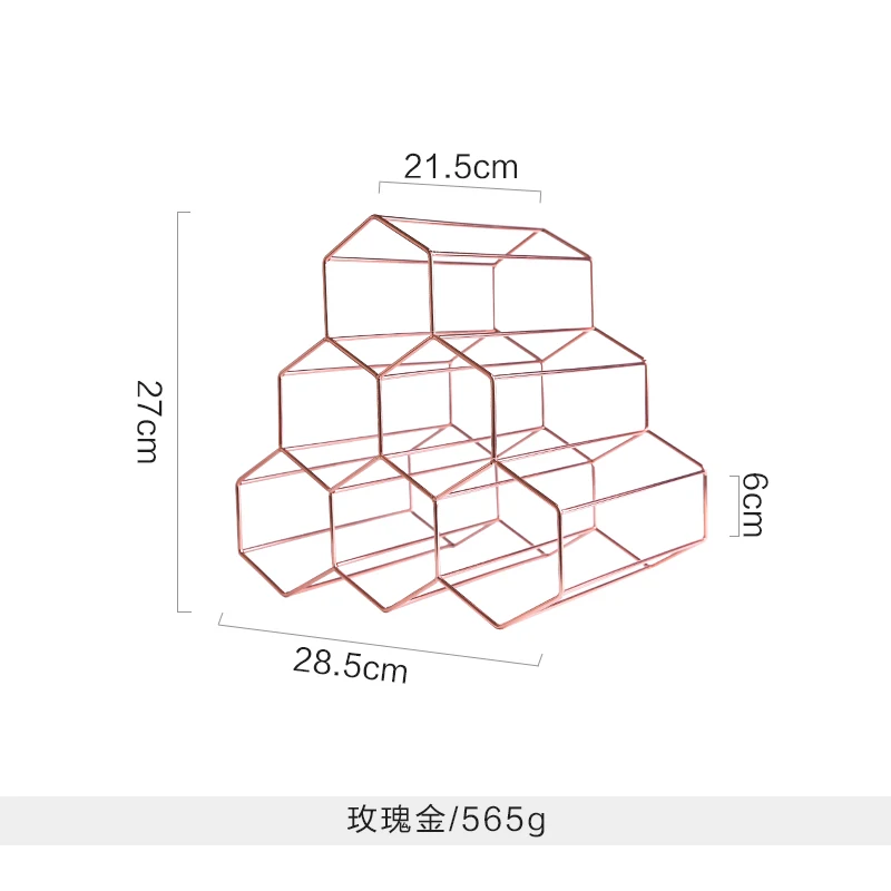 Скандинавские креативные геометрические винные стеллажи, металлические простые бытовые винные стеллажи для винограда, ресторана, гостиной, бара, винного шкафа, витрина для вина - Цвет: B