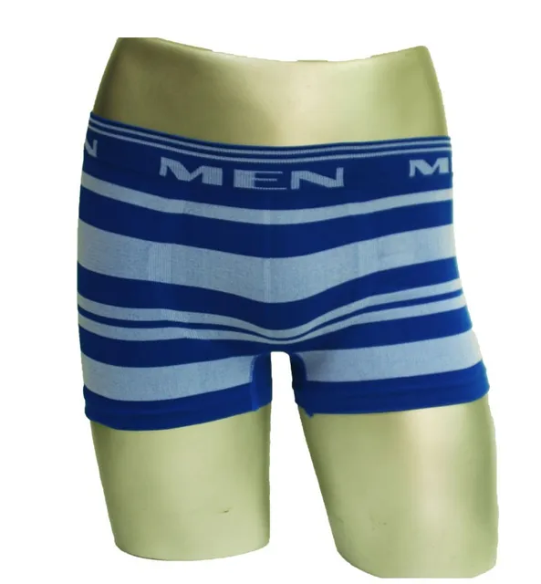 High Quality Free Shipping SXL Polyester stripe Mens Boxers Shorts Men