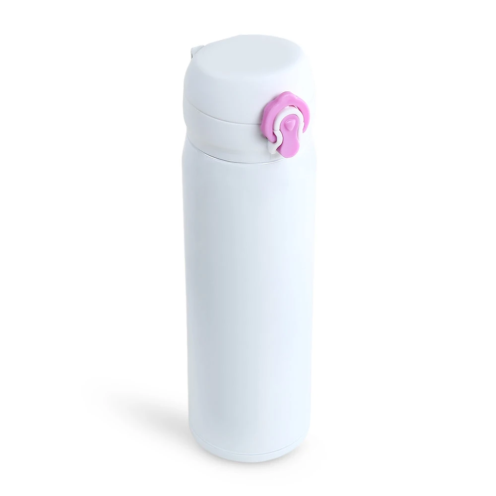 500 мл Термокружка Из Нержавеющей Стали с 3 цветами термос бутылка для воды Кухонные Термосы Термос Термокружка - Цвет: White