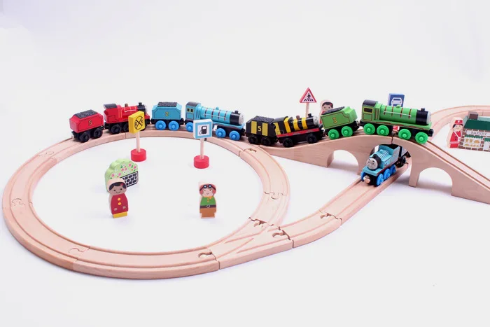 

Thomas train track wooden toy train rail track changeable wooden track figure 8 for best Christmas gift Kids Toys In Stock