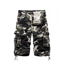 Мужской летний камуфляж, военный, армейский повседневные мужские шорты хлопок высокого качества мужские шорты плюс размер 29-40 Новые повседневные шорты-Карго