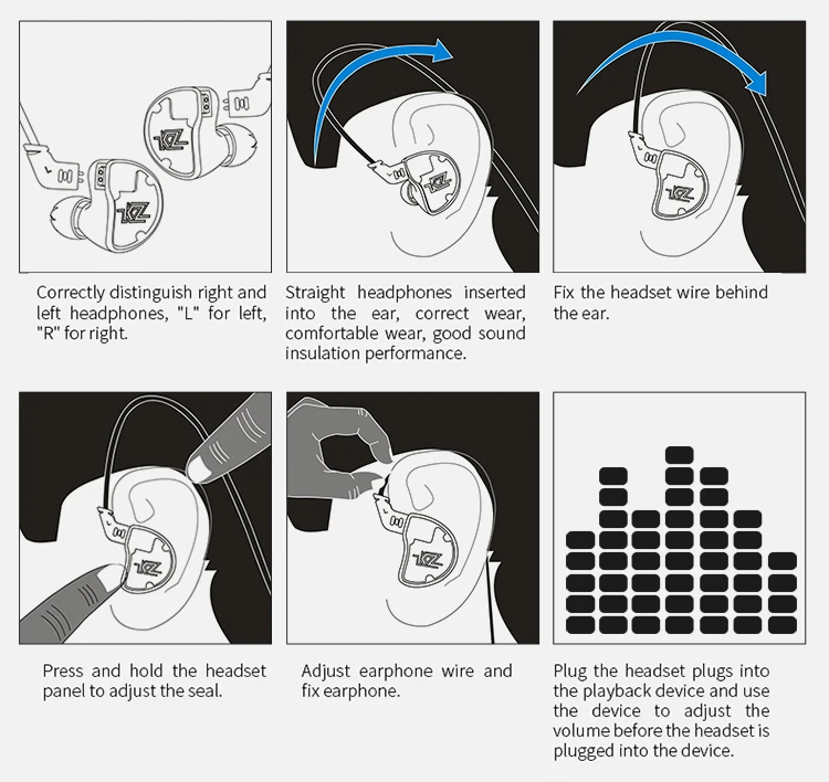 KZ ZS10 10 драйверов 1 балановая арматура+ 4 динамических драйвера 1BA+ 4DD HIFI музыкальный монитор Студия DJ наушники с глубоким басом