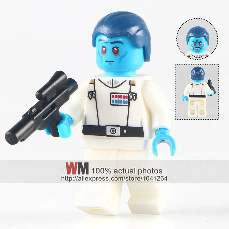 

Building Blocks Single Sale PG705 Grand Admiral Thrawn Action Luke Skywalker Skiff Escape Toy PG8050