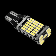 Высокое качество T15 921 W16W 45 SMD 4014 светодиодный автомобильный дополнительный тормозной фонарь резервный задний фонарь автомобильный дневной ходовой светильник белый DC12V