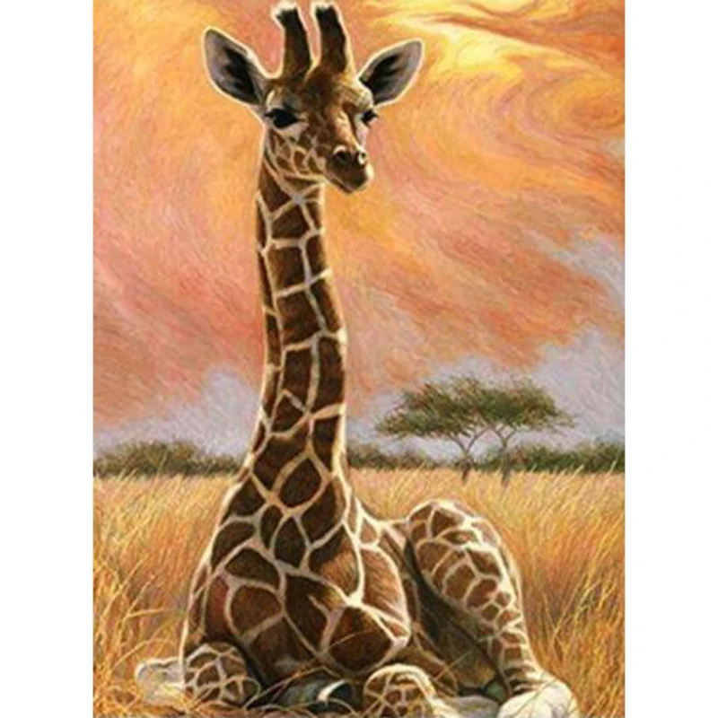 NEW 5D DIY Diamond Painting Giraffe Diamond Embroidery Full Square