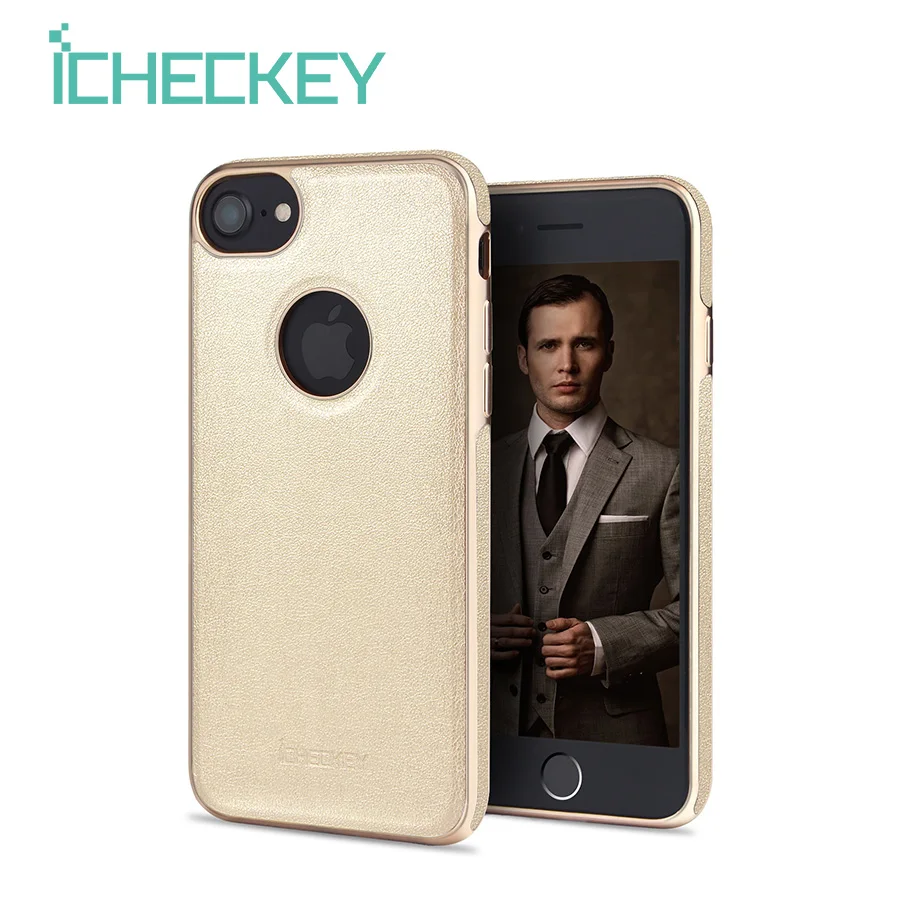 ICHECKEY For iPhone 7 Plus Case Compatible With Magnetic Holder Anti-knock Premium PU Leather Protective Cover |