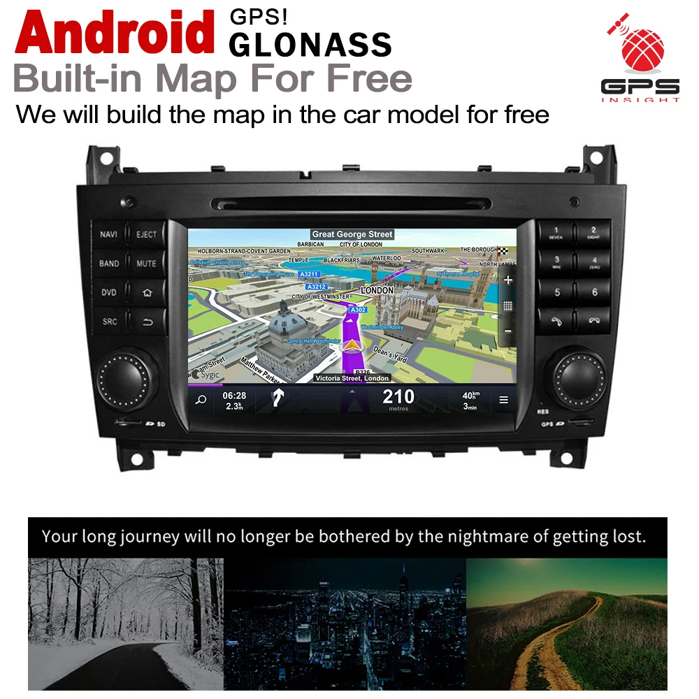 Sale 2 Din Car Multimedia Player For Mercedes Benz CLC Class CL203 2008~2010 NTG Android Radio GPS Navigation Stereo Autoaudio 3