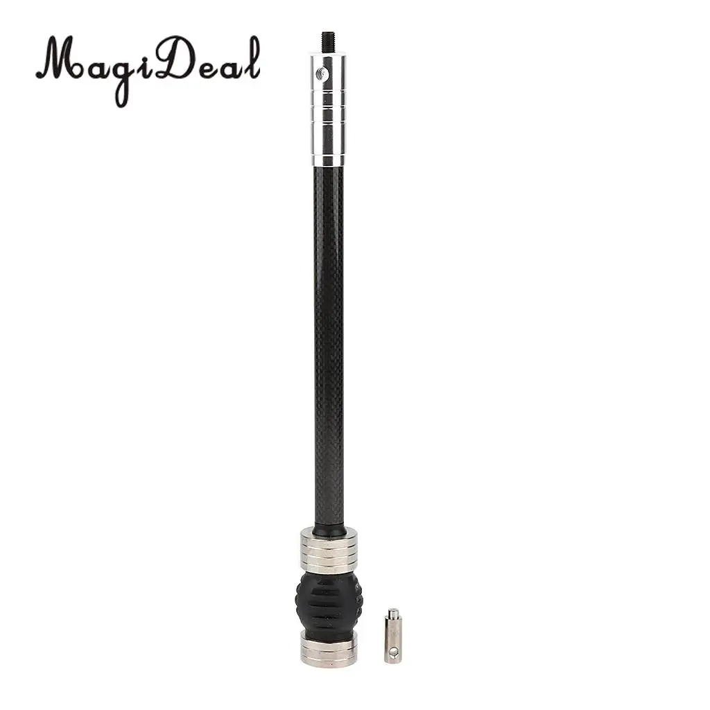 MagiDeal Carbon Stabilizer Archery Recurve Bow Hunting Compound Bow Stabilizer Target Practice