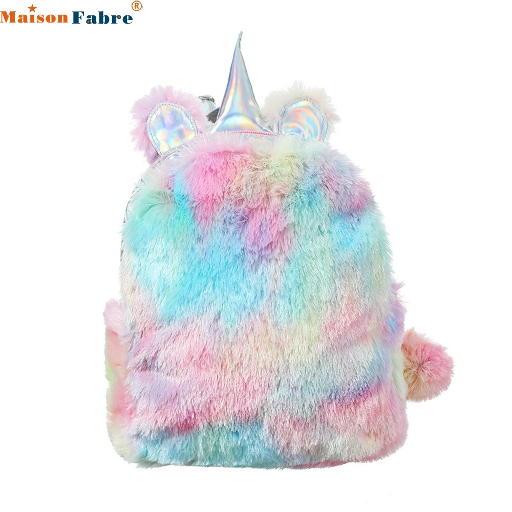 

New Fashion Unicorn Travel Backpack Women Cartoon Kawaii Bagpacks Leather Hologram Women Girls School Bags Backpack Mochila 2019