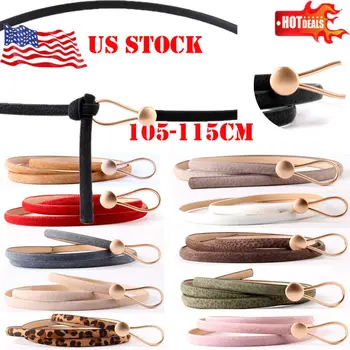 

2019 Brand New Style Women Lady Skinny Classic Buckle Waist Belt Elastic Stretch Cinch Waistband Hot Sale