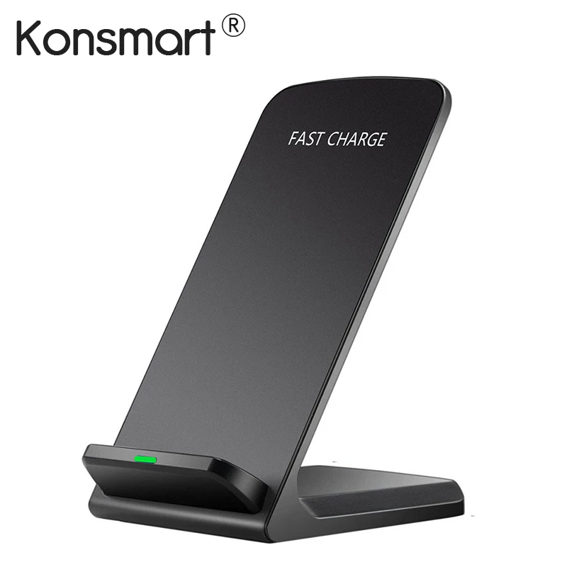 

Konsmart Qi Wireless Charger Adapter QC 2.0 Quick Charge Dock Stand For iPhone 8 10 X Samsung S6 S7 S8 Plus Note5 Fast Charging