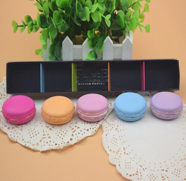 

Free Shipping 20pcs/lot 5pcs Hole Included Black Macaroon Box With PVC Transparent Cover