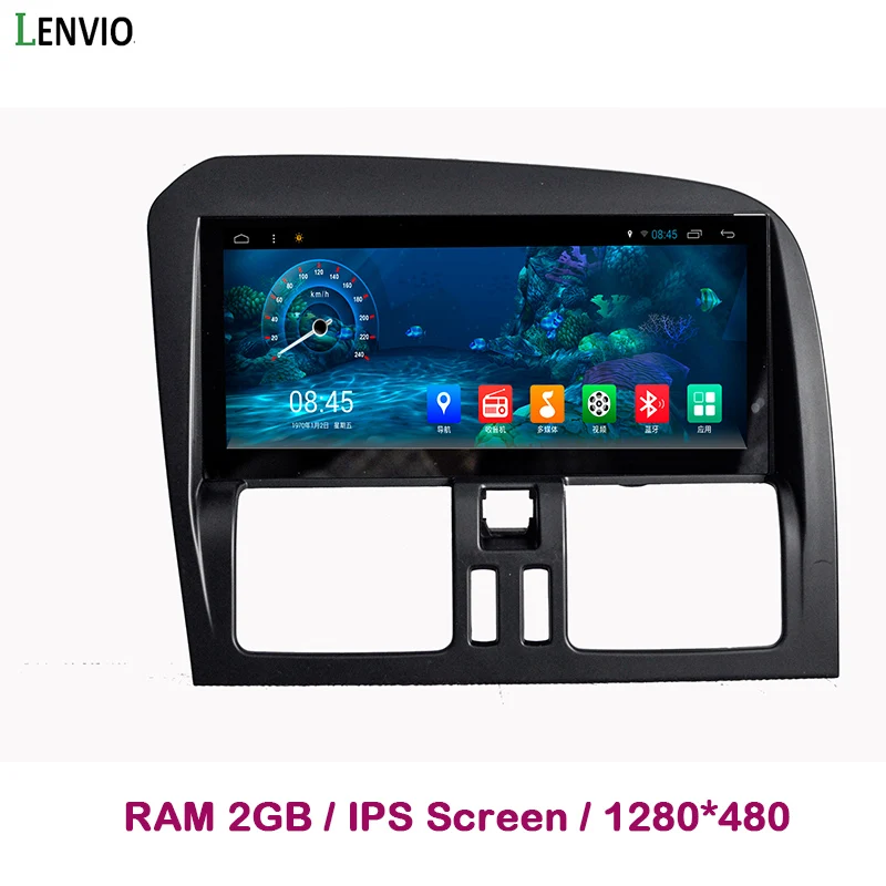 Автомобильный DVD плеер Lenvio 8 дюйма IPS 2 Гб ОЗУ Android 7 1 радио GPS навигация для Volvo XC60 2009