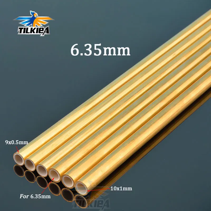 Lot De 2 Tubes Ronds En Laiton H65 - 9mm X 1.5mm X 30cm - Sans Soudure, Pour Bricolage Et Usinage