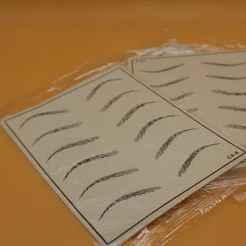 

10 PCS Professional Cosmetic Permanent Makeup Supply fake eyebrow tattoo practice for Beginners Permanent Makeup tattoo practice