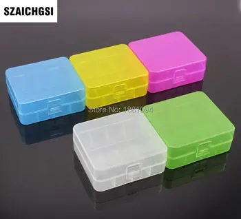 

SZAICHGSI Battery Holder Storage Box Clear Case for 2x 26650 Rechargeable Battery Transparent Hard Plastic Box wholesale 1000pcs