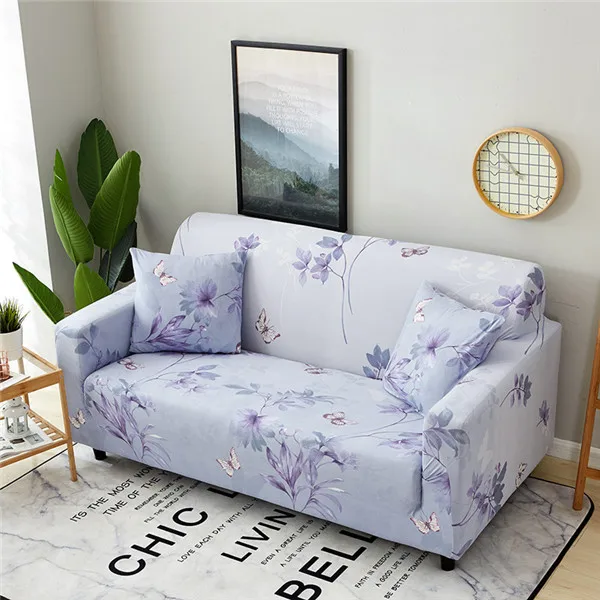 Лайкра хлопка диван покрытие современные Эластичный полиэстер чехол для дивана стул защитный чехол для мебели, для дивана чехлов для Гостиная - Цвет: Color 19