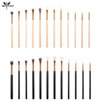 

Anmor 12Pcs/Set Makeup Brushes Professional Make Up Brush Eyeshadow Eyebrow Cleaner Blending Cosmetic Tool Brochas Maquillaje