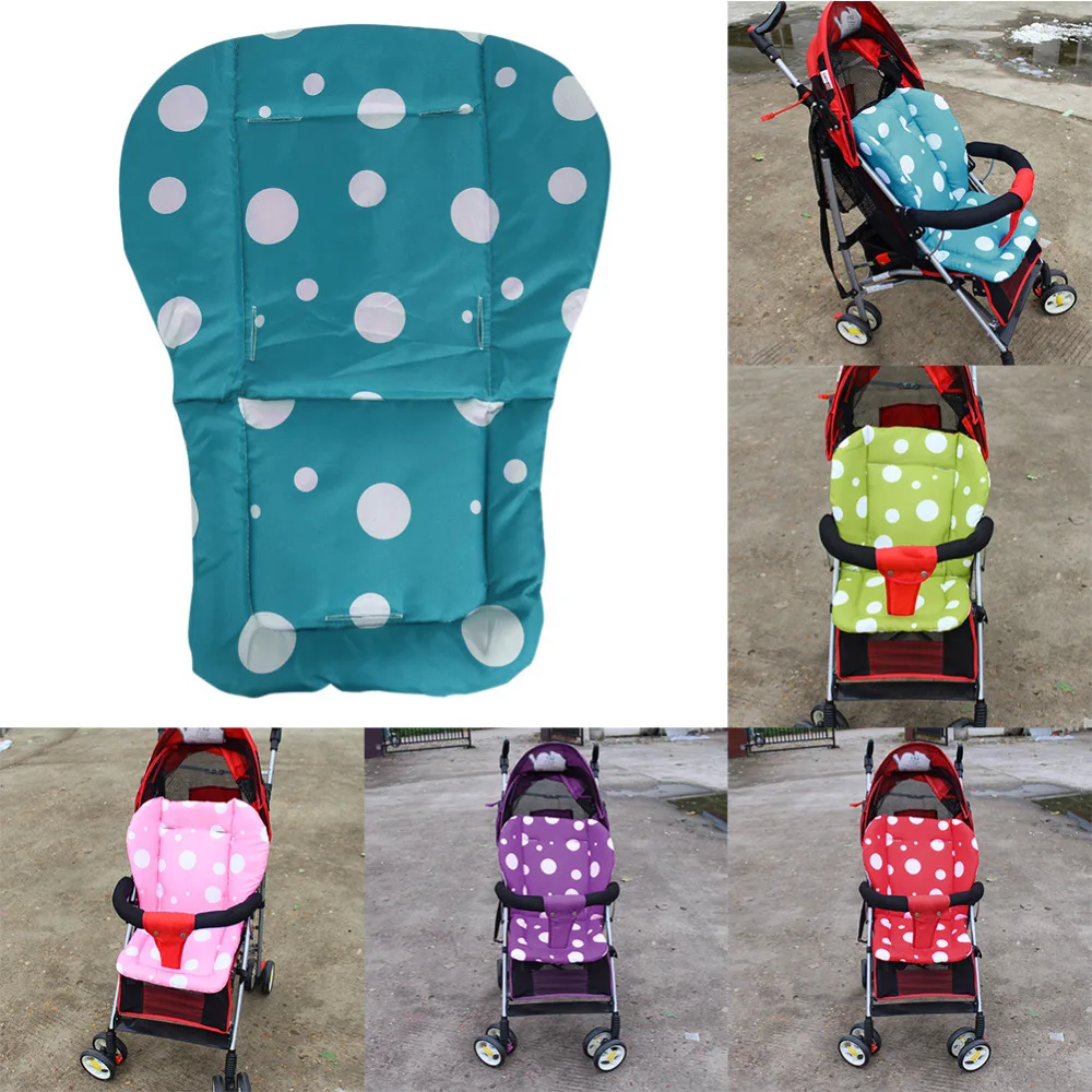 Buy Newborn Baby Stroller Seat Cushion Pad Soft Thicken Dot Oxford Cloth High