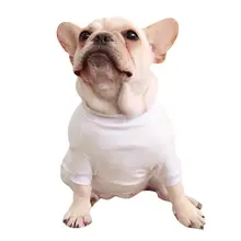 Рубашка для питомцев из хлопка, модная рубашка для маленьких и средних питомцев, модная рубашка с круглым вырезом и принтом «огромный я», костюм для собак#4J3