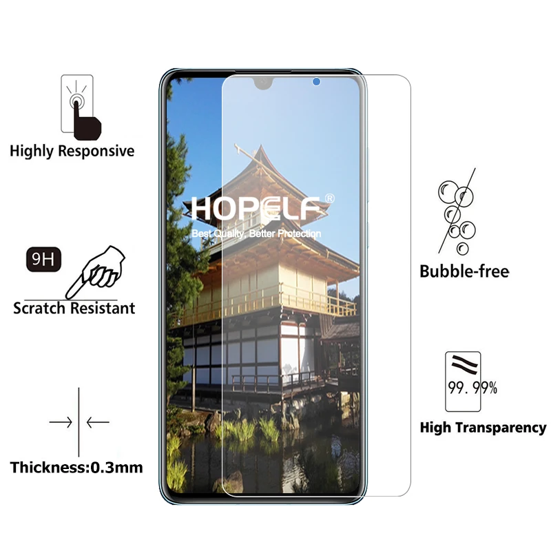 HOPELF закаленное стекло для huawei P30 Lite P20 защита экрана P30 Защитное стекло для телефона для huawei P20 P30 Lite стекло