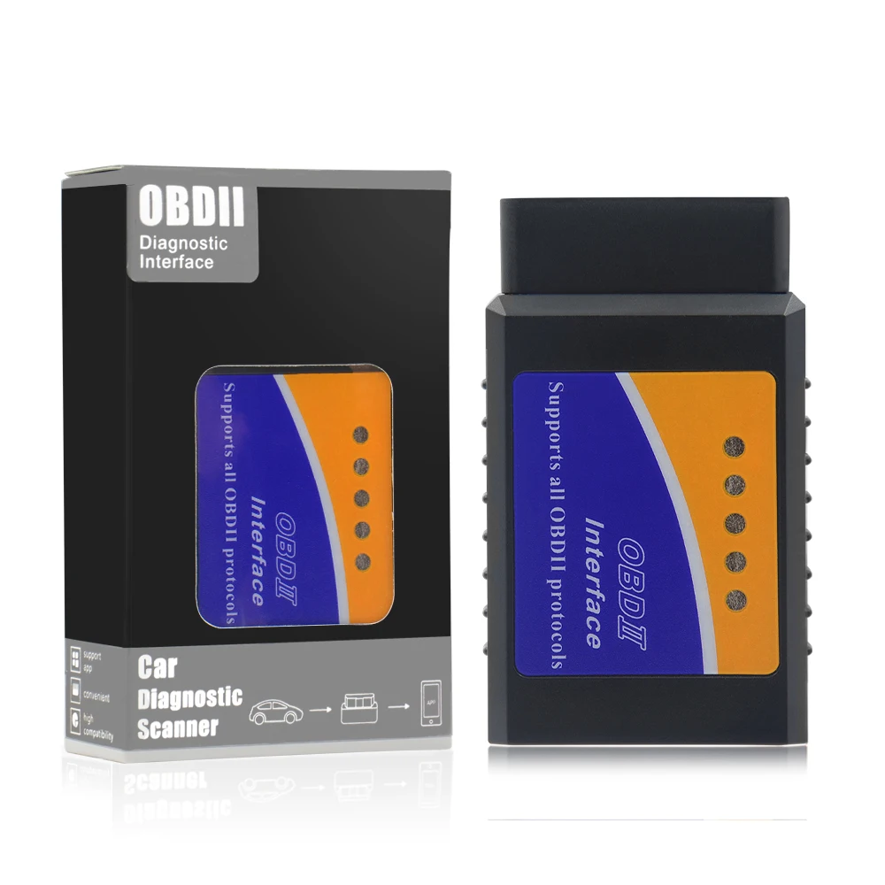 Новейший чип OBDII ELM327 V1.5 Bluetooth PIC18F25K80 работает на дизельных автомобилях аппаратное обеспечение V1.5 программное обеспечение V2.1 для Android/PC ELM 327 V1.5