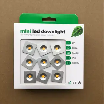 

GSKGYXG Waterproof MINI LED Downlight 1W CREE LED Spotlight Warm White DC12V 1W Spot Light for Bedroom Cabinet Showcase Lighting