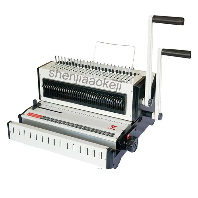 A3 size wrie Binding machine CW2016 iron ring Rubber ring binding machine multi function binding machine