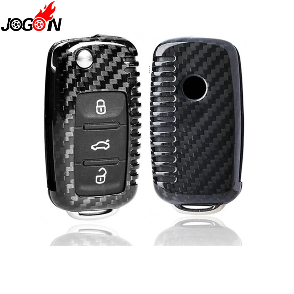 

Real Carbon Fiber Remote Fold Key Fob Case Shell Cover For Volkswagen VW Golf 6 VI MK6 GTI R20 2009 2010 2011 2012 2013