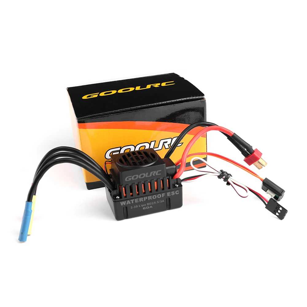 

S3650 3900KV Original GoolRC Sensorless Brushless Motor 60A Brushless ESC and Program Card Combo Set for 1/10 RC Car