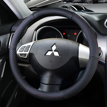 

Top Layer Leather Wheel Steering Covers for Mitsubishi ASX RVR Outlander Sport Eclipse Cross Pajero Montero V75 V73 V77 V93 V97