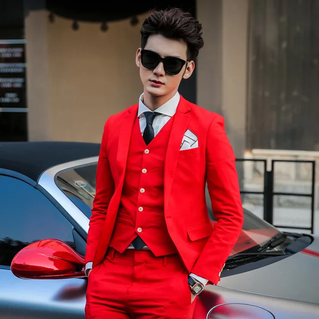 red tuxedo prom