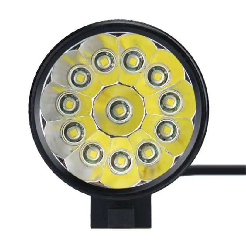 30000LM 12xXM-L T6 LED Bicycle Cycling Light Waterproof Lamp lanterna led bike flashlights headlamps,use 18650 Battery #4S19 (3)
