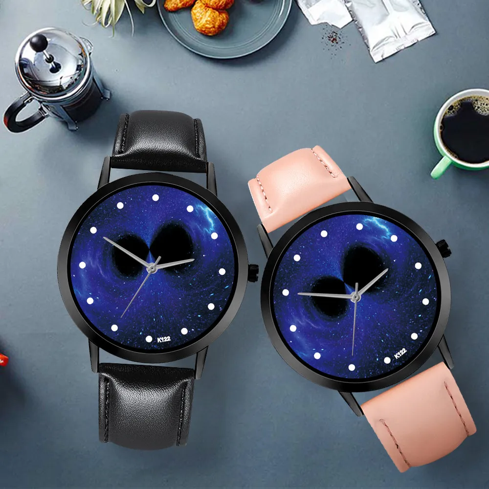 

Best selling Blue Starry Sky Women's Quartz Watches Leather Strap Black Watch Women Casual Luxury Brand Ladies Clock Reloj Hombr
