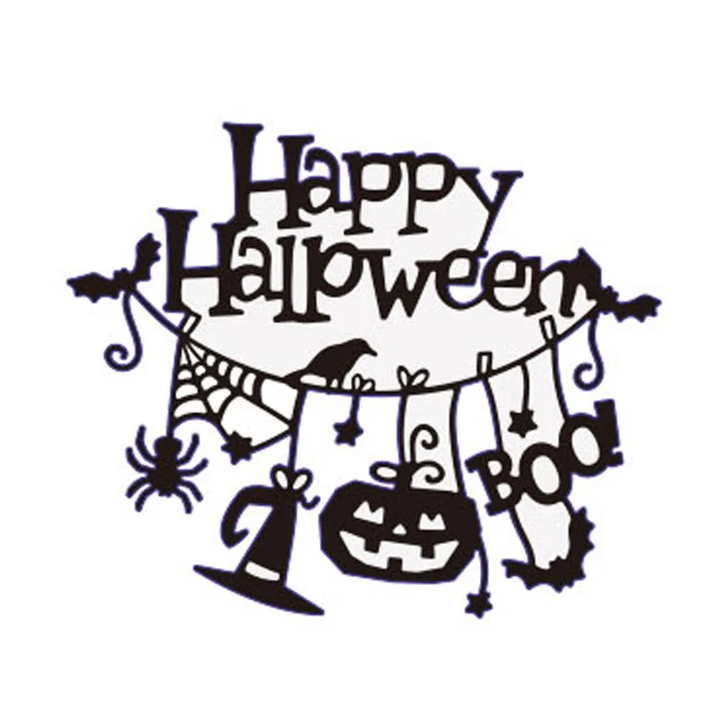 

Halloween Cartoon Metal Cutting Dies for Scrapbooking Embossing Witch Pumpkin Cut Die for Invitation Gift Card Making Cut Dies